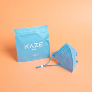 compact face shield in powder blue