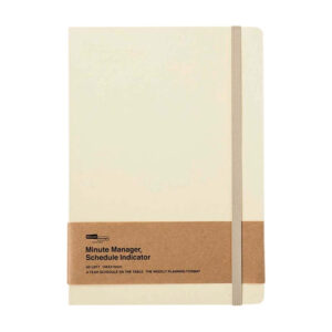 Ivory Planner with Elastic Closure
