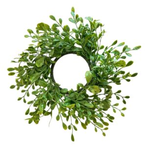Faux Boxwood Candle Ring