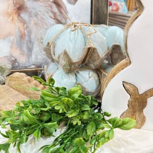 artificial green foliage pick