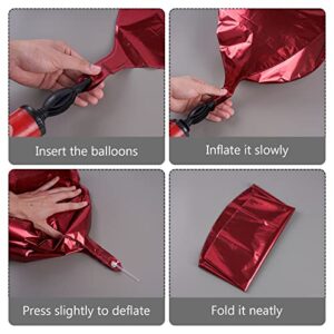 giant red foil balloons set