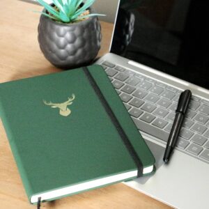 stag-embossed-lined-a5-notebook-green