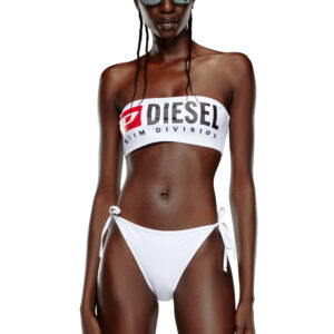 Bandeau bikini top with maxi logo
