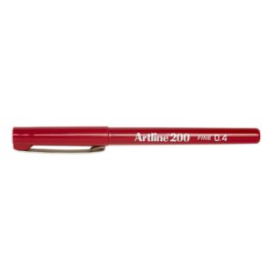 Fine Line Pen 0.4mm Dark Red