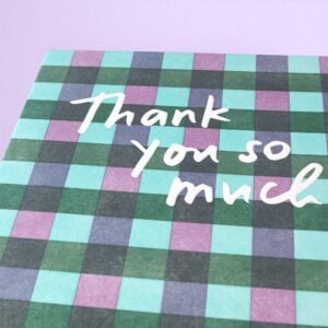 Plaid Gratitude Note