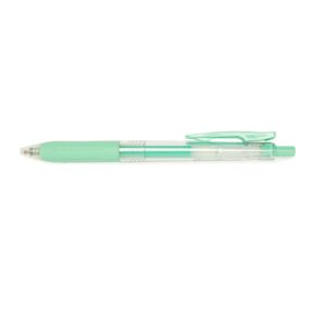 zebra-sarasa-push-clip-gel-pen-milk-green