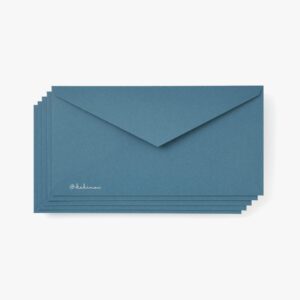 Set of 5 Greyish Blue Envelopes