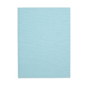 large light blue guest book
