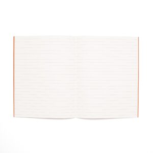orange lined notebook medium