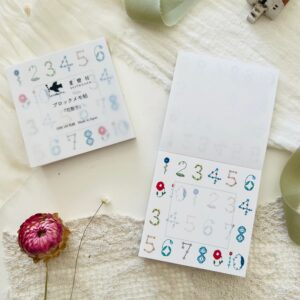 seitousha-memo-pad-flower-numbers