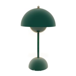 portable table lamp dark green