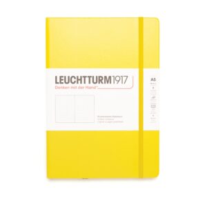 Hardcover Medium Notebook A5 Yellow Dotted