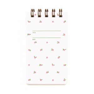 Compact Floral Pink Notebook