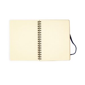 spiral notebook blue