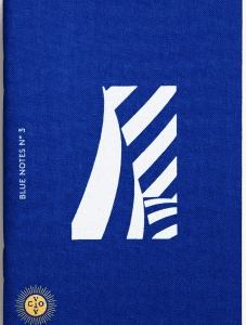 Blue Linen Dot Grid Notebook