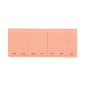 Weekly Sticky Memo Pad Pink