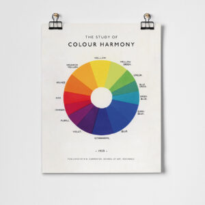 study of color harmony fine art print
