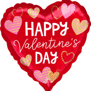 Red Heart Foil Balloon 18 Inch