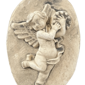 angel with musical instrument wall decor