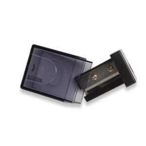 metallic gray long lead pencil sharpener