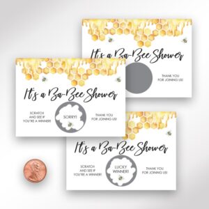 Baby Shower Scratch Off Game Cards