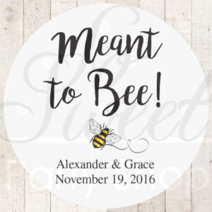 Wedding Favor Stickers Set of 24
