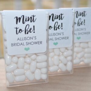 mint favor labels set of 24