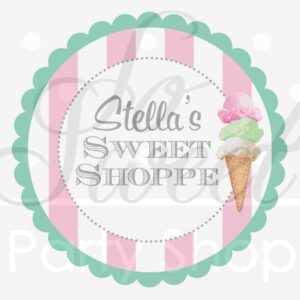 vintage sweet shop birthday party decorations