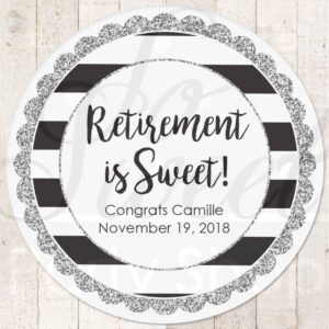 Retirement Celebration Stickers Set