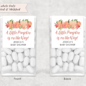 Baby Shower Mint Favor Labels