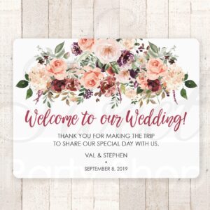 welcome bag stickers set of 12
