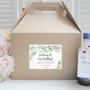 welcome boxes and stickers for special events