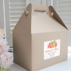 welcome gift boxes and stickers set of 6