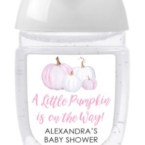 baby shower sanitizer favor labels set of 30