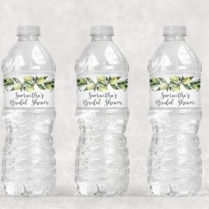 water bottle labels set of 10