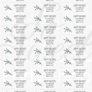Holiday Address Labels and Seals Set
