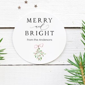 holiday sticker gift tags and labels