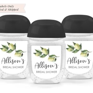 wedding favor hand sanitizer labels set of 30