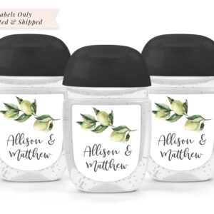 Wedding Sanitizer Labels Set of 30