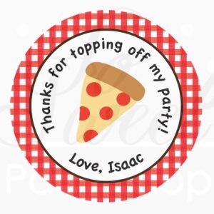 Circle Birthday Favor Stickers Set of 24