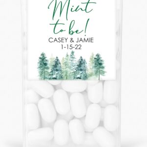 Mint Favor Labels Set of 24