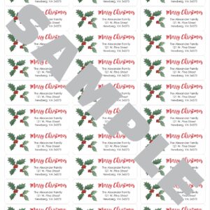 Christmas Address Labels and Seals Set