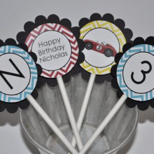 Party Favor Stickers Chevron Theme