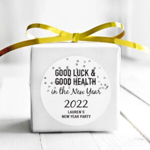 New Year's Celebration Stickers Silver Confetti Set of 24