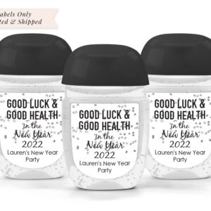 New Year's Sanitizer Labels Set of 30