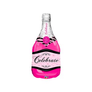 Large Pink Bottle Balloon