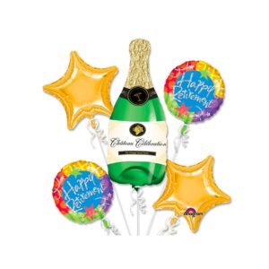 retirement celebration foil balloons pack of 5