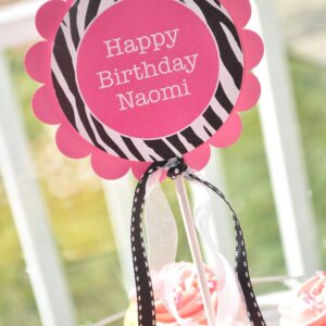 Birthday Favor Sticker Labels Set of 24