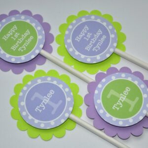 birthday party favor stickers set