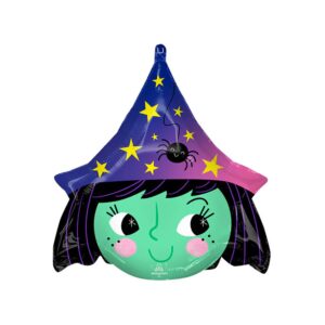 Halloween Witch Foil Balloon 19 Inch